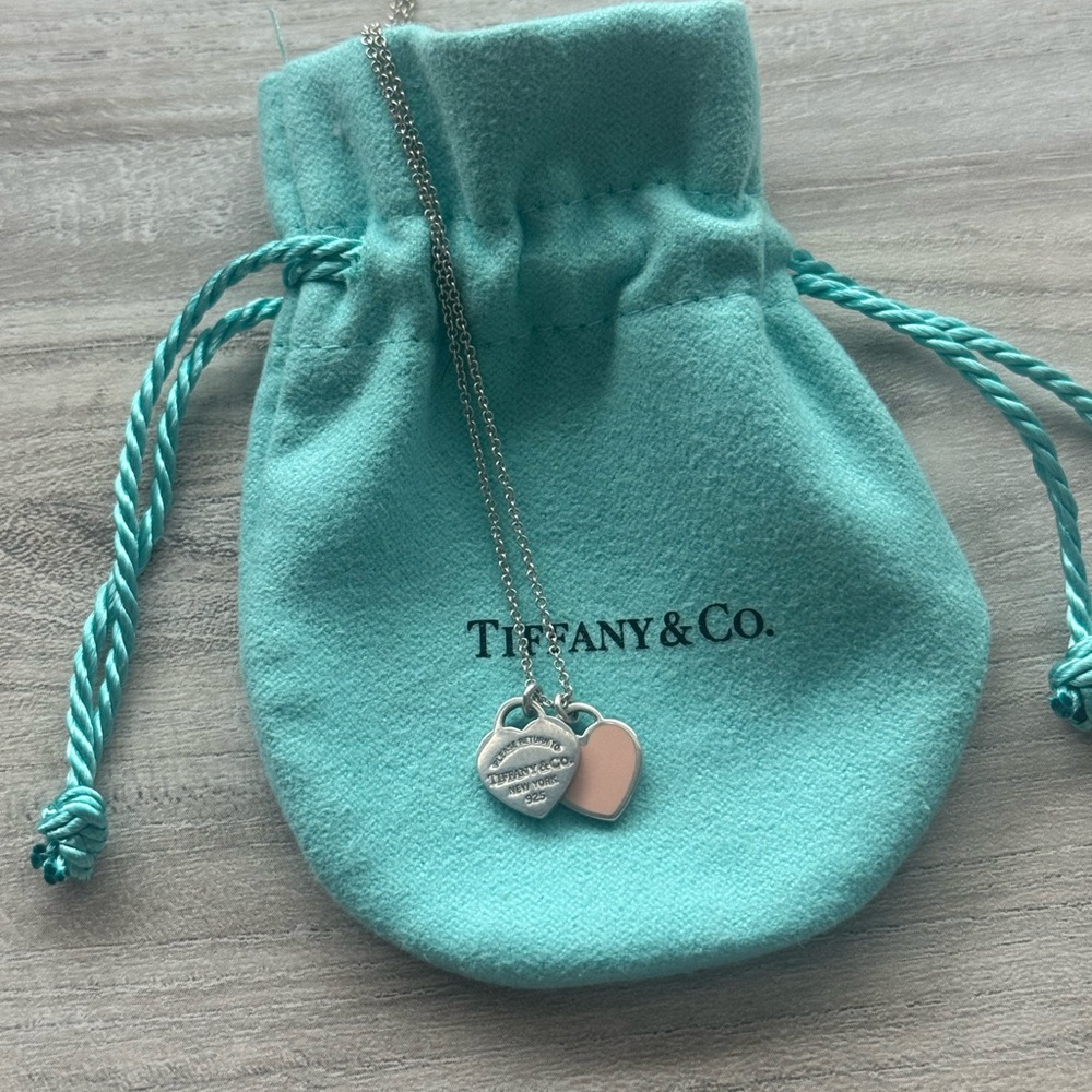 Tiffany & Co. Necklace with Pink Heart Pendant